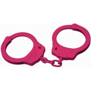 CTS-Thompson - Standard Handschelle Kette 1010CPINK Carbonstahl Pink Rosa